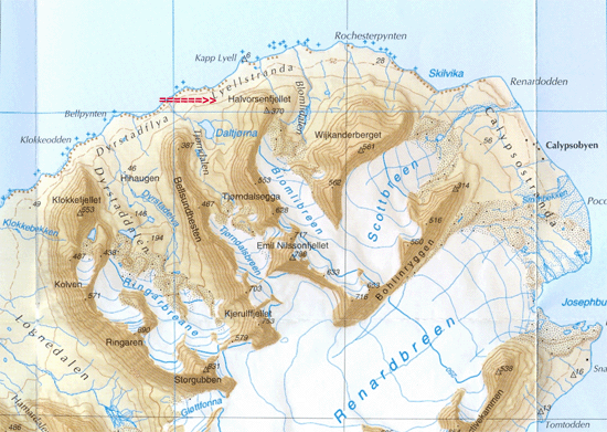 kart halvorsenfjellet